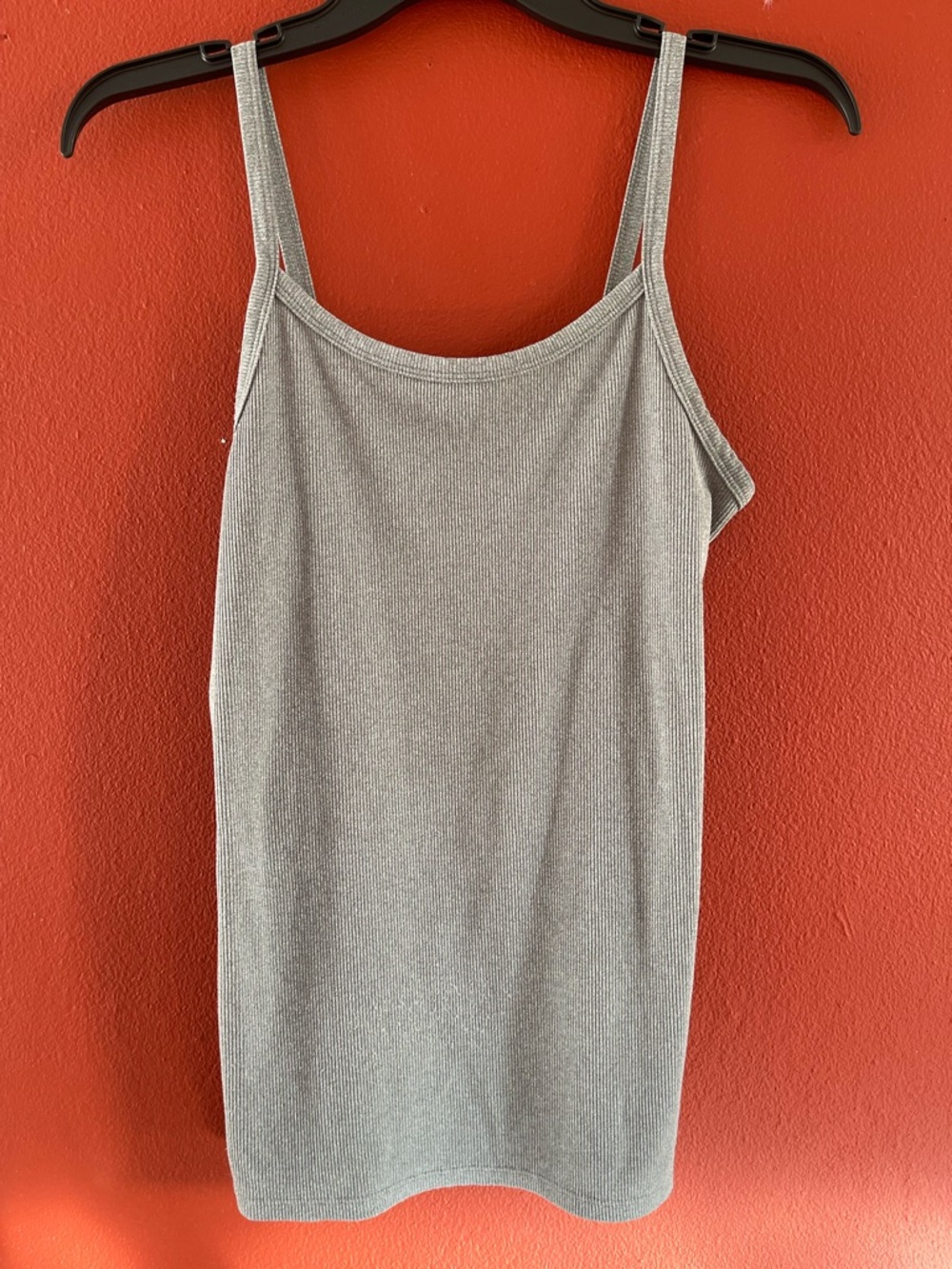 No Boundaries Ribbed Grey Tank Top